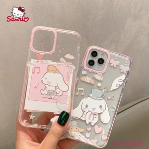 Hello Kitty Cinnamonroll Cartoon Pattern Phone Case for iPhone13 13Pro 13Promax 12 12Pro Max 11 Pro X XS MAX XR 7 8 Plus Cover