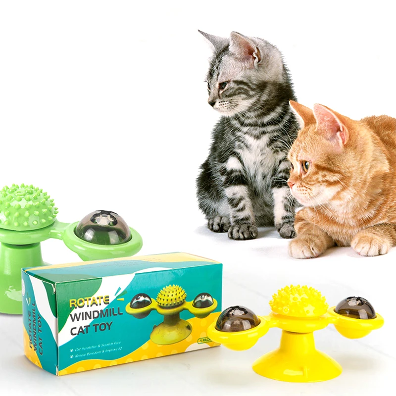Игрушка для домашних животных игрушка кошек вращающаяся ветряная мельница