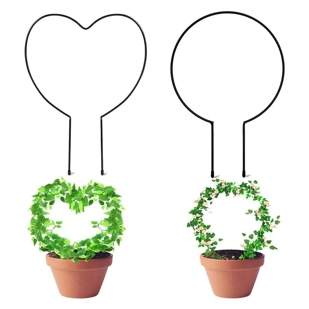 

Patio Heart/round Shaped Vine Climbing Rack Flower Plant Trelli Support Frame Plant Trellis Support Frame For Garden