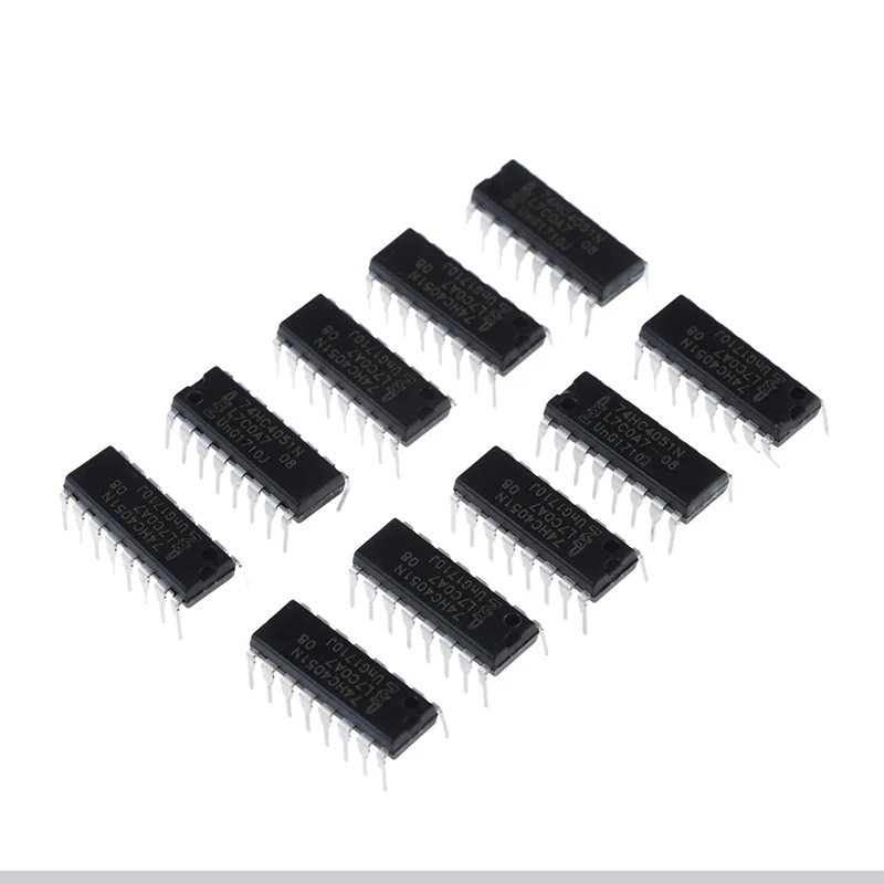 

10Pcs/Lot New And Original 74HC4051 SN74HC4051N DIP-16