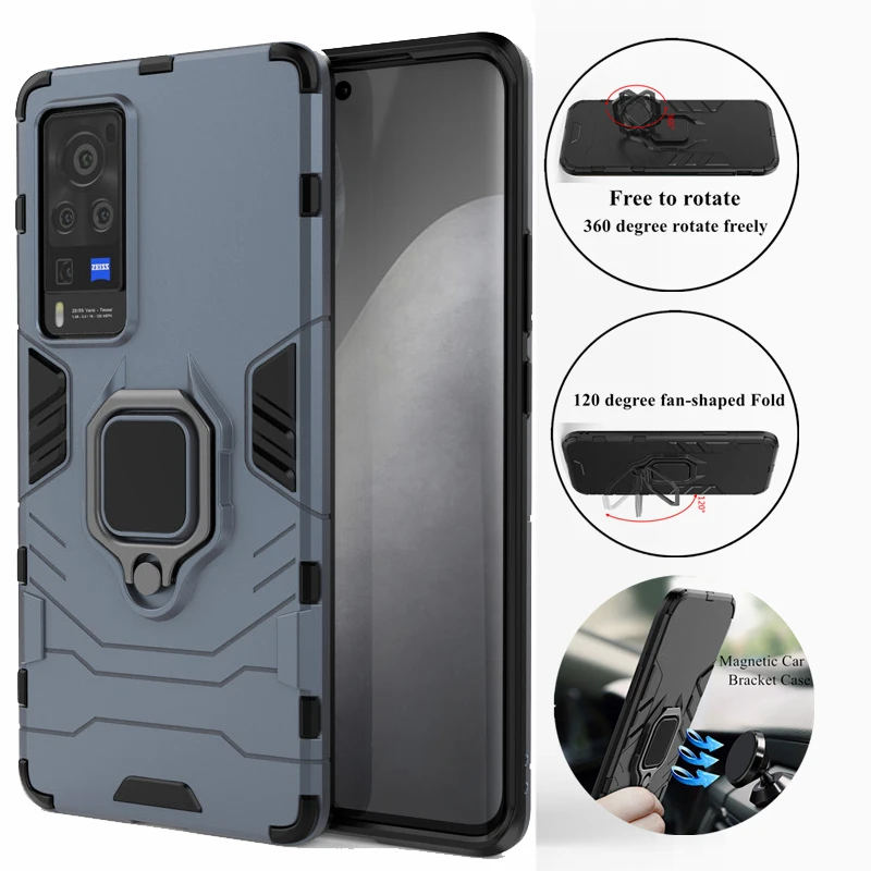 

For Vivo X60 Pro Case For Vivo X60 X50 V20 IQOO 7 5 U3 U1X Z1X Neo 3 Cover Armor Shockproof Silicone PC Bumper For Vivo X60 Pro