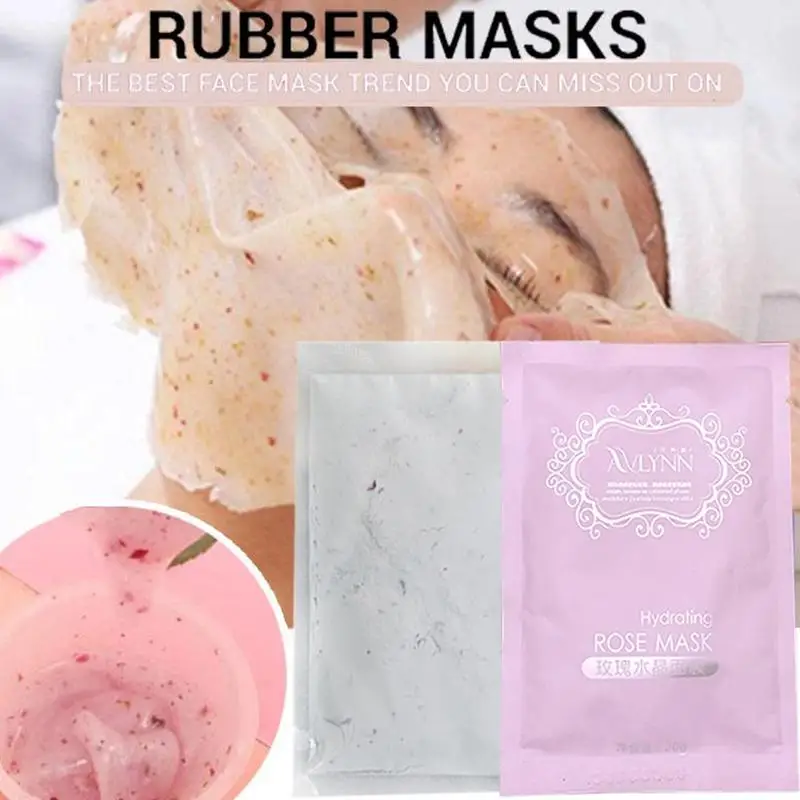 Натуральный спа розовое отшелушивающая маска Порошковая для лица порошок