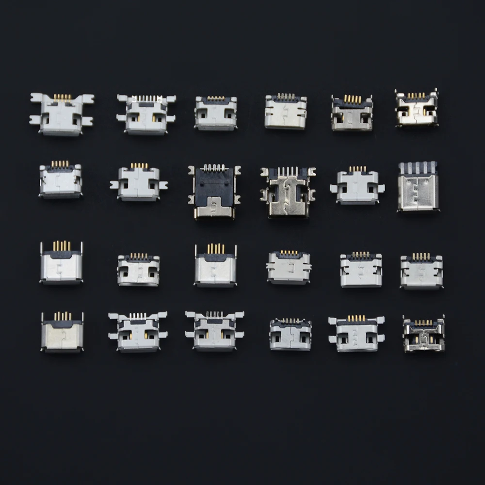 120 шт./корт. 24 Модели каждая из 5 шт. микро-гнездовых USB-разъемов гнездовой разъем Usb
