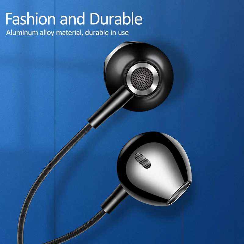 USAMS роскошные наушники вкладыши типа C металлические Hi Fi стерео проводные для samsung