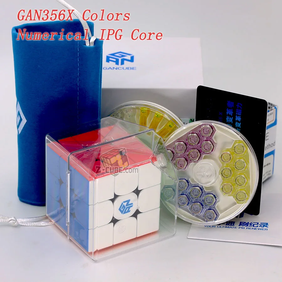 Puzzle Magic Cube GAN 356 356x GAN356 X Magnetic 3x3x3 3x3 cube GAN460M 460M 460 M 4X4X4 GAN356 Air Pro S SM speed cube toy - Цвет: G356 X Clr(Num. IPG)