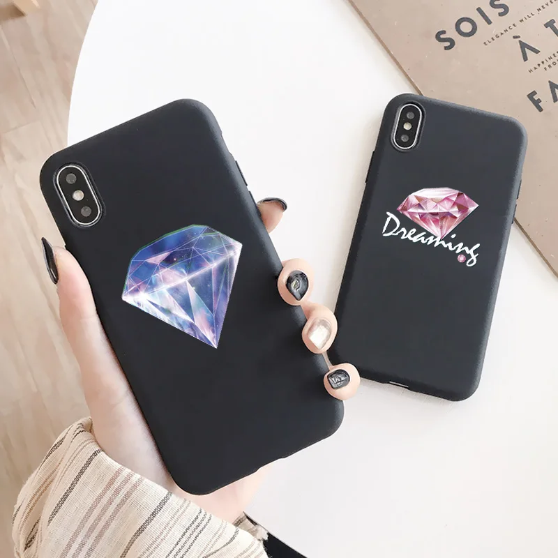 Розовый Алмазный телефонный чехол для iPhone 7 8 Plus SE2020 iphone 11 12 13 Pro Max X XR XS MAX