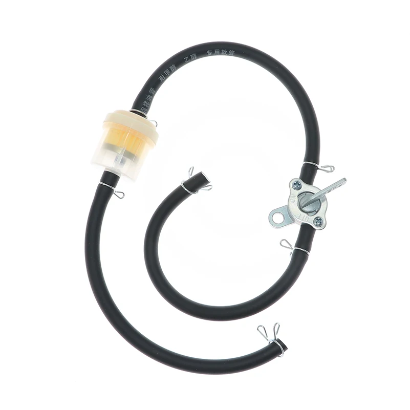 

Motorcycle Petrol Fuel Tap Valves On/Off Switch + Oil tube+Oil filter Inline Petcock For Pit Dirt Bike ATV UTV Scooter