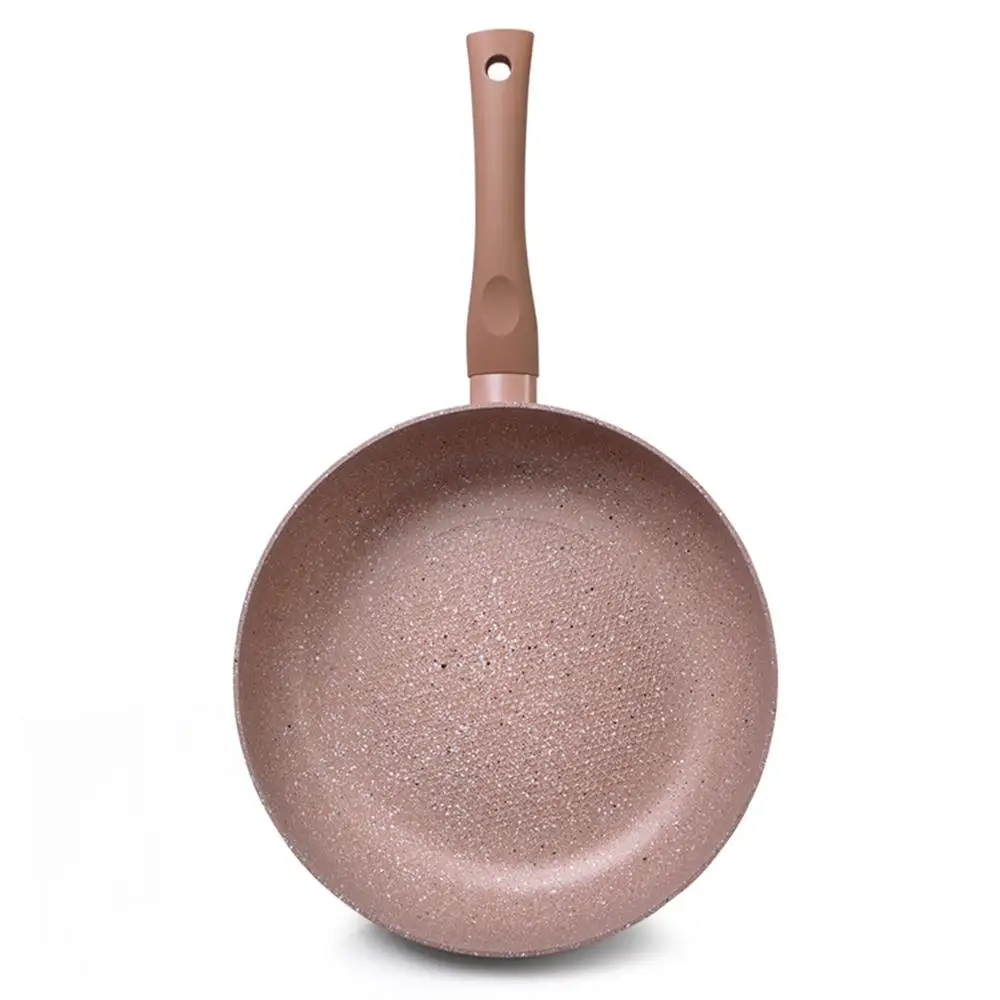 FISSMAN глубокая сковорода 20 28 см латте серии антипригарное мраморное покрытие