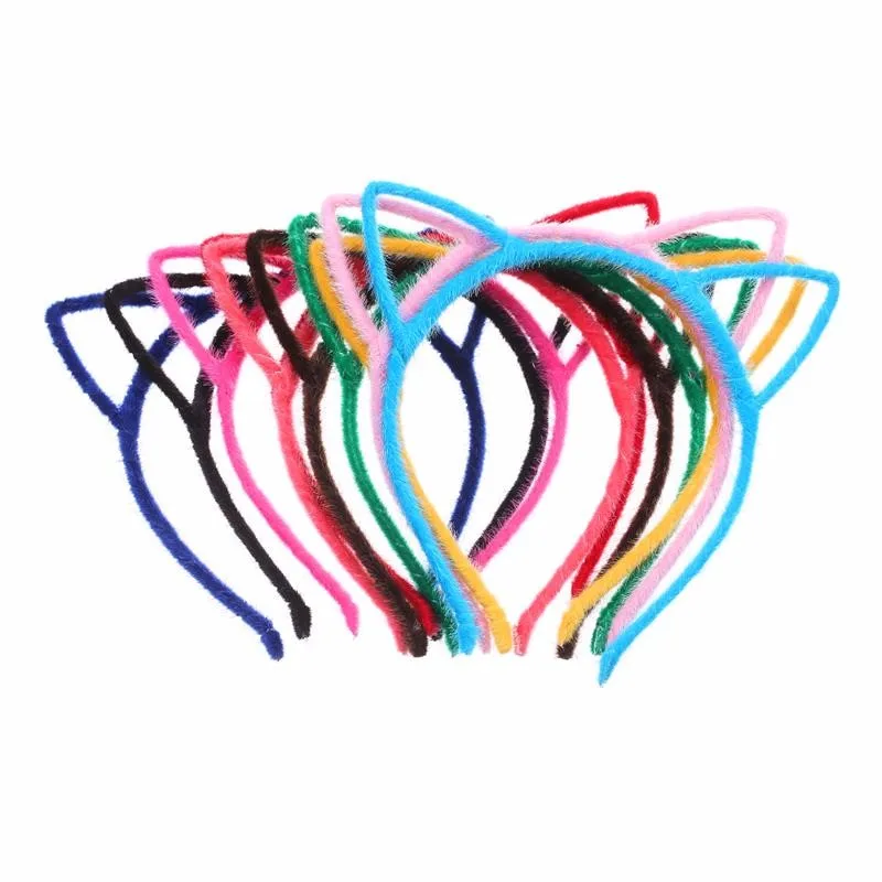 Ободок с кошачьими ушками в Корейском стиле аксессуар для волос маленьким