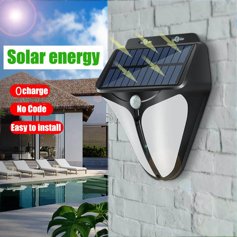 LED street lights Solar lamp Outdoor Lighting white Waterproof Motion Sensor Light Wall Rode yard | Освещение