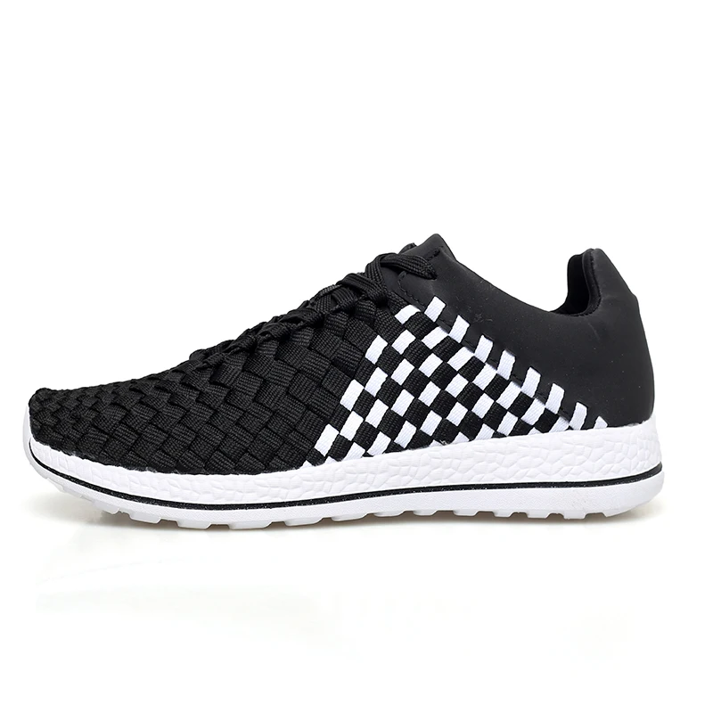 SMS Men Running Shoes Fashion Outdoor Woven Shoes Light Sports Shoes Flats Breathable Non-slip Wear-resistant Shoes Sneakers