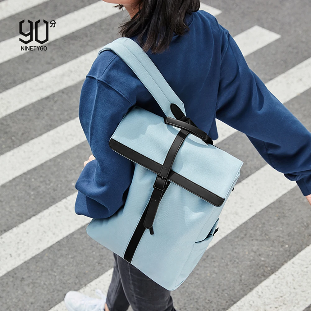 Original 90 FUN Xiaomi Canvas School Bag Women Backpack Casual Fashion Backpacks Couples City Light Travel Fashion Laptop Bag images - 6