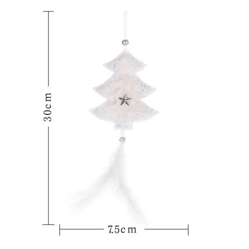 2020 Новогоднее Рождественское украшение в виде звезд и перьев милое для рождества