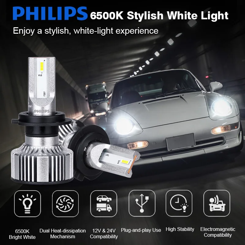 Авто фары H1 H11 G2 светодиодный Philips Ultinon Эфирное автомобилей головной светильник H8