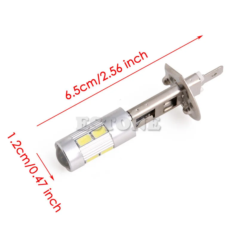1 шт. 5630 SMD 10 светодиодный H1 Voiture Lampe Brouillard Ampoule Phare DC 12 В