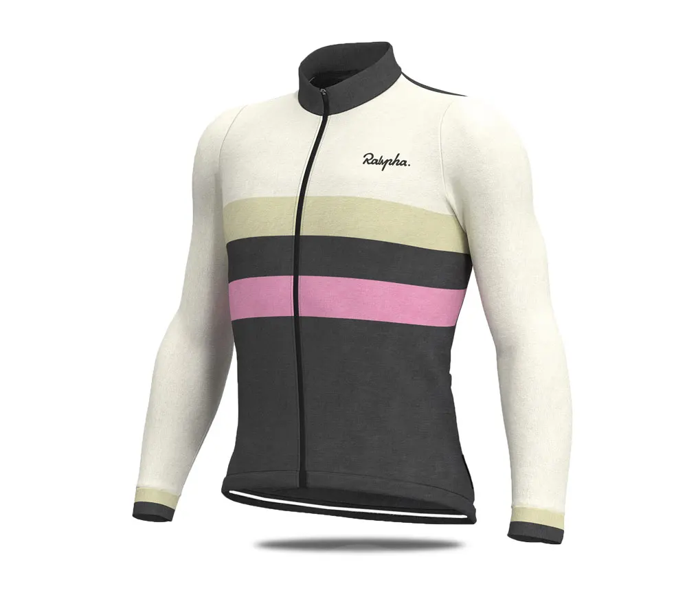 Raphaing Pro Team Bike Велоспорт Джерси зимний термальный флисовый комплект с длинными рукавами Ropa Ciclismo велосипедный триатлон, Велоспорт Набор
