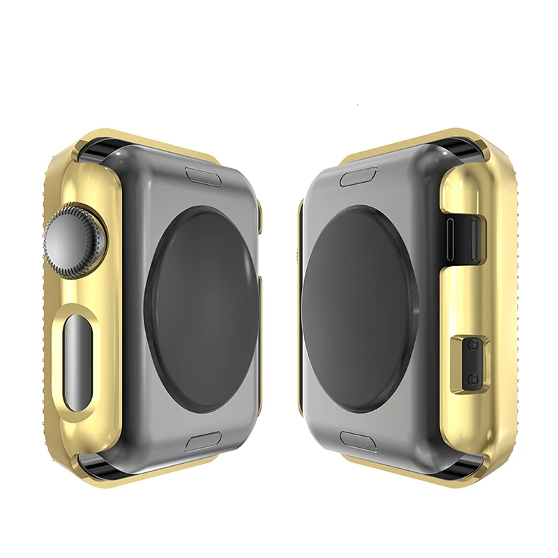Алмазный чехол для apple watch Series 5 44 мм 40 мм iWatch 4 защитная крышка экрана PC Watch Case для apple watch 3 Case 38 мм 42 мм