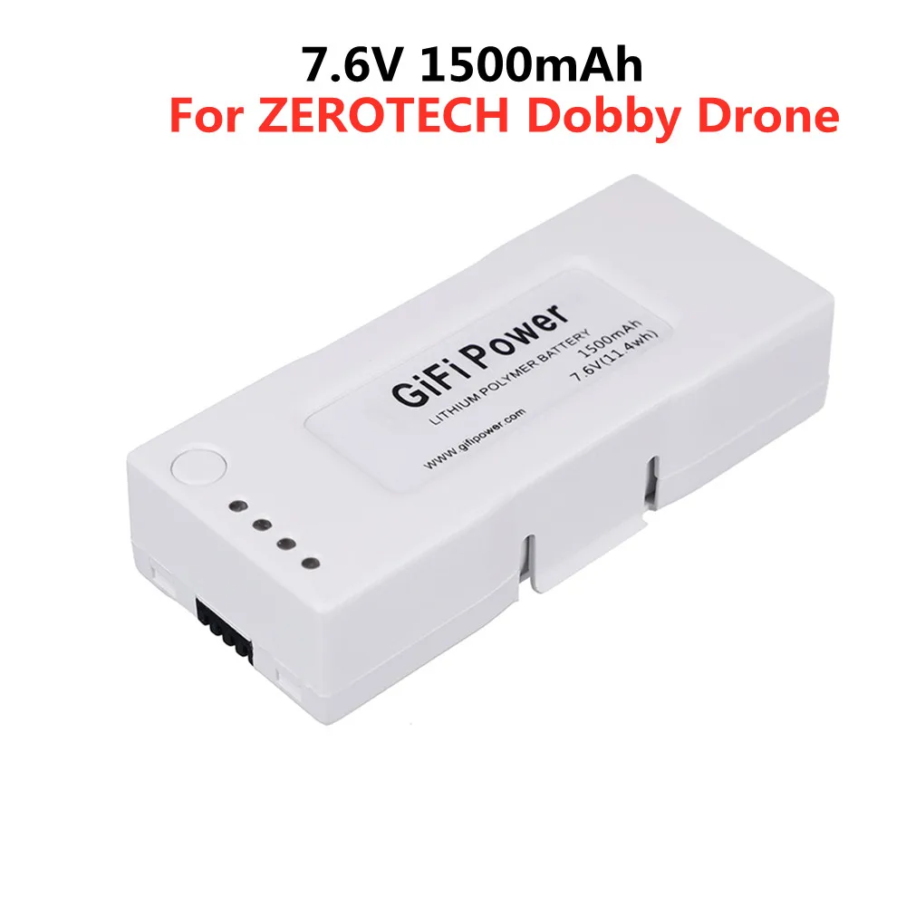 

1PCS Upgrade 7.6V 1500mah LiPo Battery For ZEROTECH Dobby Selfie Drone GIFI Power Wb