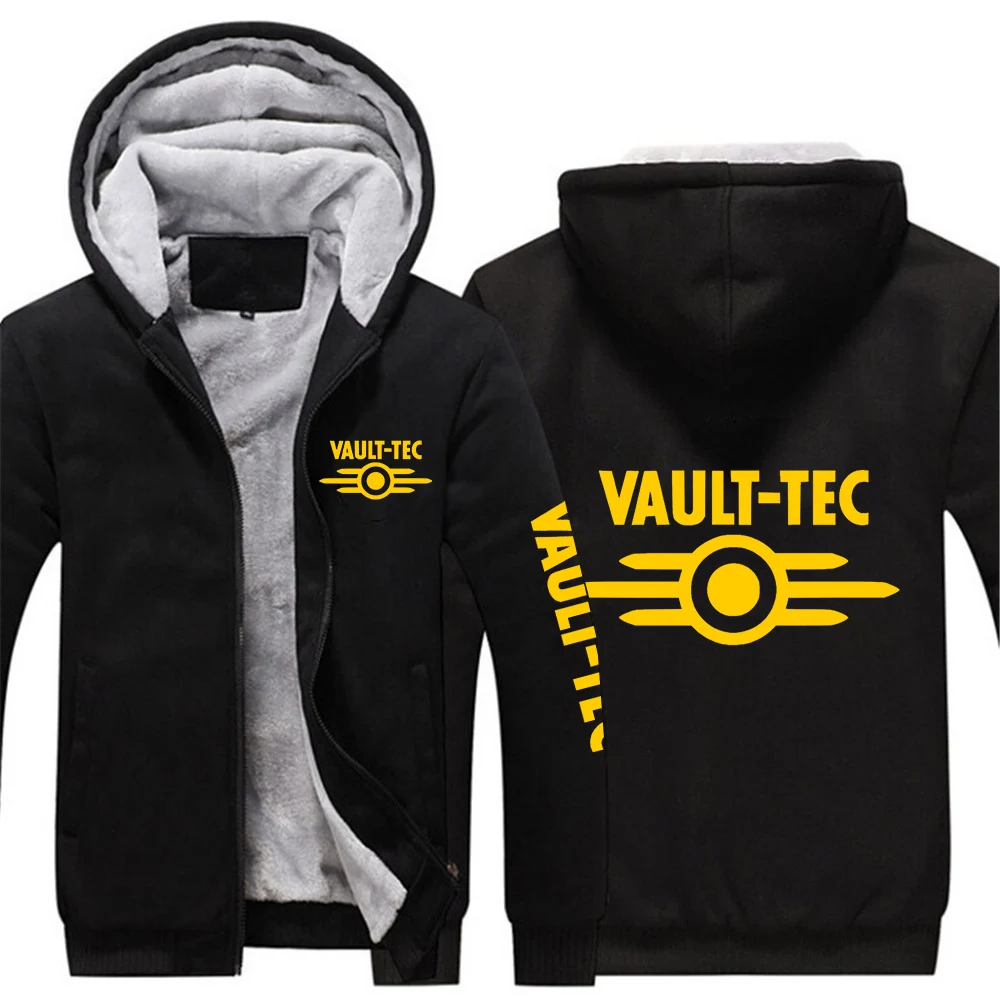 

Game Vault Tec Sportwear New 2021 Cotton Flesh Man's Casual Coats Warm Tops Hoodies Zipper Thicken Unisex Fleece Jackets