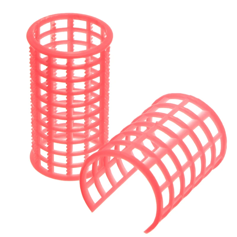 12 шт./компл. розовые щипцы для завивки волос ролик с большой ручкой бигуди