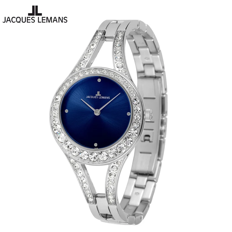 

Jacques Lemans Classic Fashion Lady Quartz Bangle Watch 5ATM Water Proof 1-2072