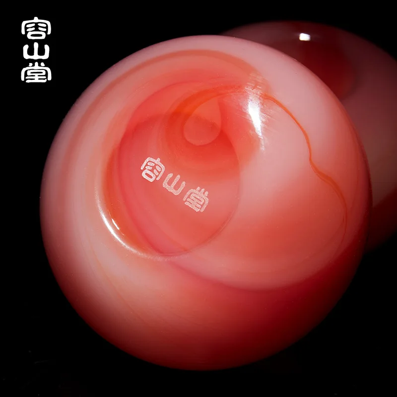 Чашка для чая из агата нефрита фарфора утолщенная стеклянная Нефритовая