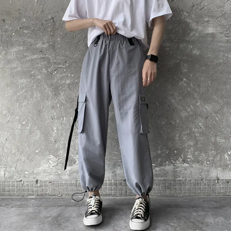 Мужские брюки-карго Privathinker с высокой талией в стиле хип-хоп уличные мужские брюки