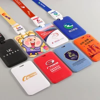id holders double sided transparent diaphragm fixed work plate conference card holder exhibition certificate