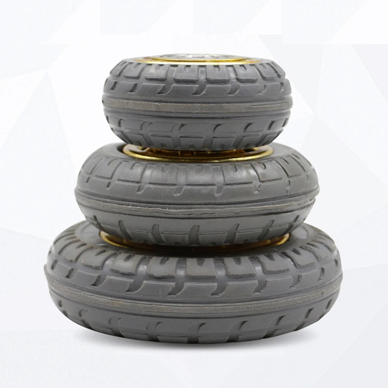 3 дюймовая пленка мебельный ролик из твердой резины шин подшипник колеса тележки