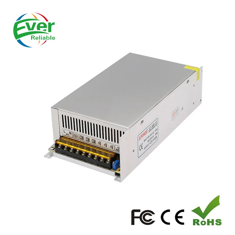Источник питания 24 В 30 А с вентилятором импульсный источник для систем
