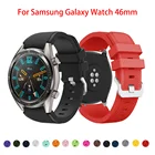 Ремешок силиконовый для Samsung Galaxy Watch 46 мм, сменный Браслет для Samsung Galaxy Watch 3 45 мм S3 Classic, 22 мм