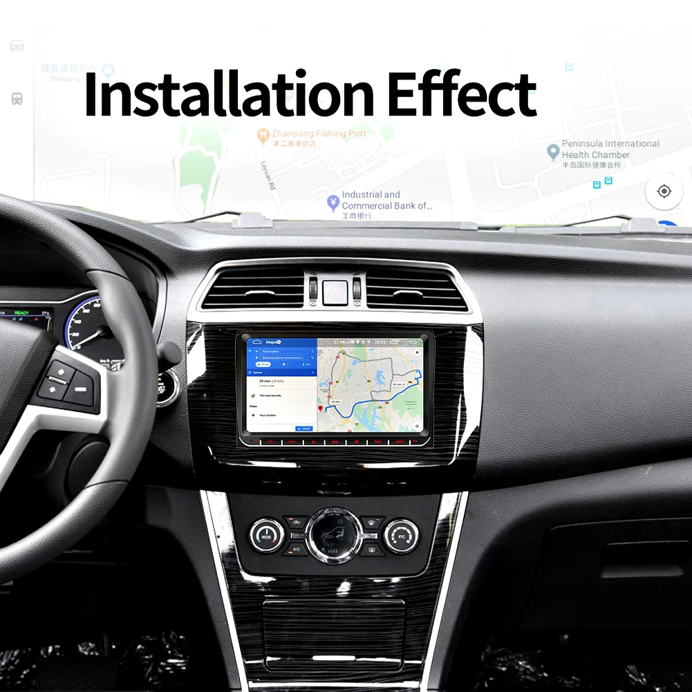 9 дюймовый 2Din Android двусторонний Автомобильный видео Радио GPS навигация поддержка