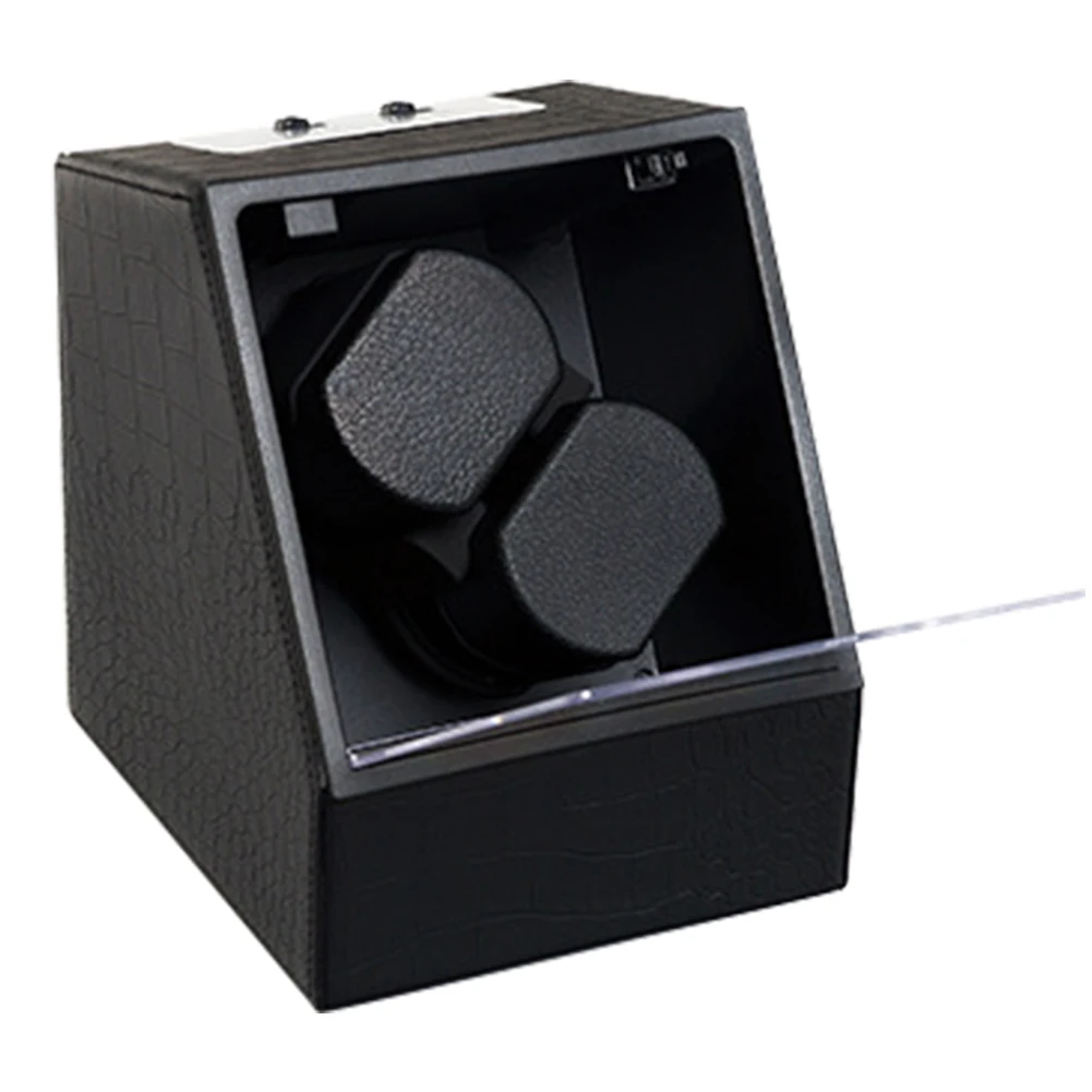 

Practical Store Displaying Battery Powered Artificial Leather Storage Case Automatic Watch Winder Box Dual Rotating Easy Install