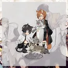 Японская аниме фигурка Бунго бродячих собак 15 см Акриловая модель на подставке изысканные настольные украшения коллекционные игрушки подарок другу