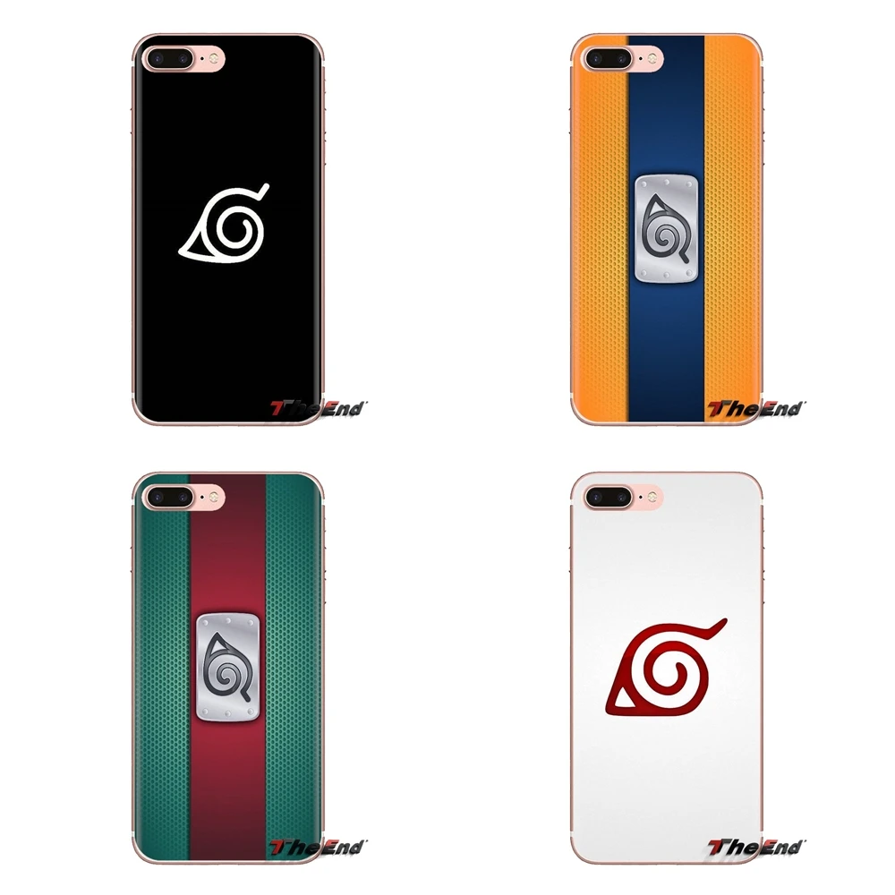 For Samsung Galaxy J1 J2 J3 J4 J5 J6 J7 J8 Plus 2018 Prime 2015 2016 2017 Naruto Konoha Logo Leaf Village Transparent Soft Cover |