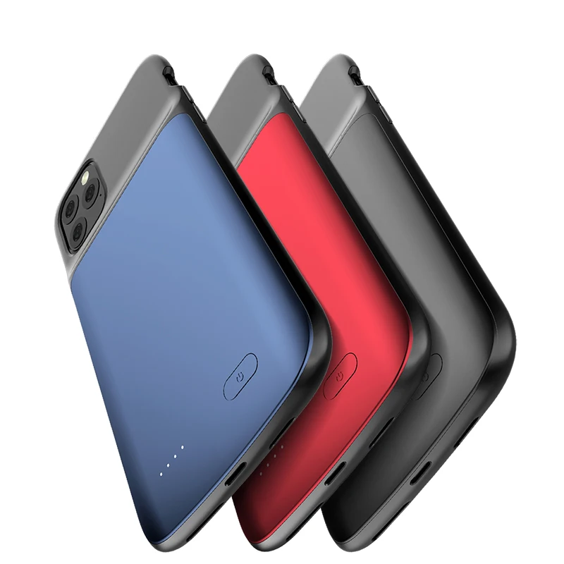 

Liquid silicone shockproof Battery Charger Case For iPhone 11 Pro Max Power Case Extenal Power Bank Cove For iPhone 11 Pro Capa