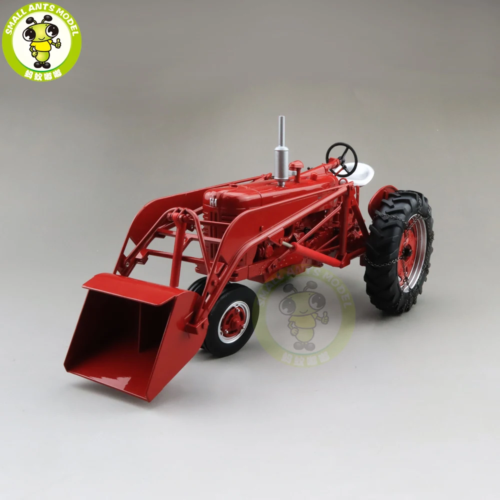 1/16 FARMALL 400 трактор с погрузчиком и цепями литые модели автомобилей игрушки для