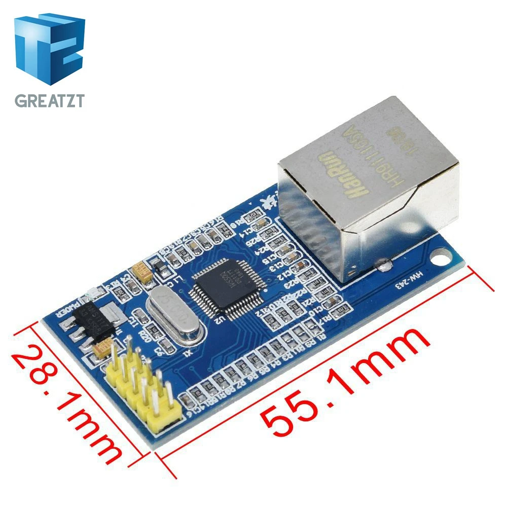 GREATZT W5500 Ethernet сетевой модуль оборудование TCP / IP 51 STM32 программа микроконтроллера