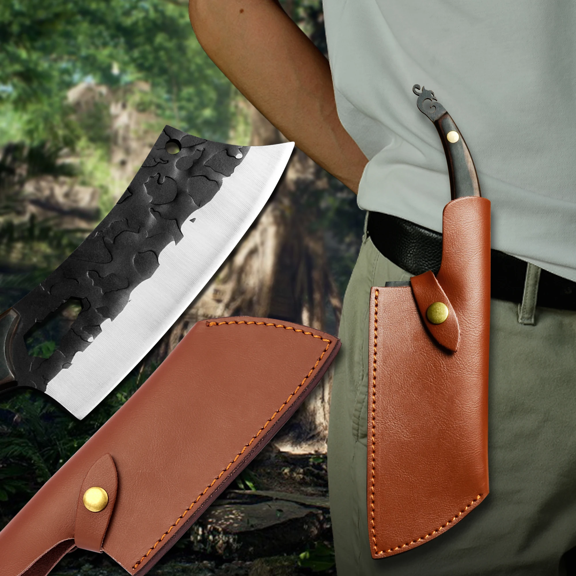 

Шлифовальный станок для мяса XYJ с кожаным футляром, тактический нож с шестигранным ключом из нержавеющей стали, 7 дюймов