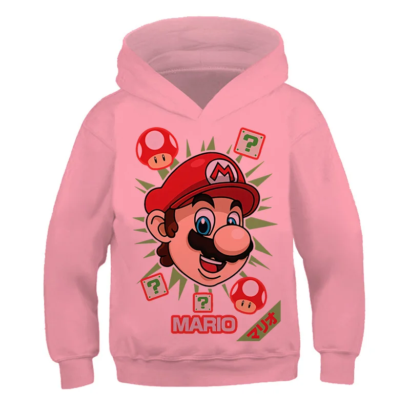 

2021 Newest Cartoon Mario Pokemon 3D Print Fashion Anime Children Clothes Hoodies Sweatshirt Funny Baby Boy Hoodies Kids