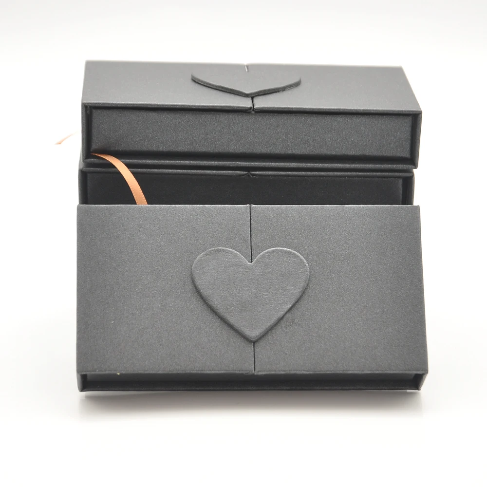 

10pcs/pack Wholesale Eyelash Packaging Box Lash Boxes Package Custom Magnetic Black Faux Cils Tray Storage Makeup Case Vendors