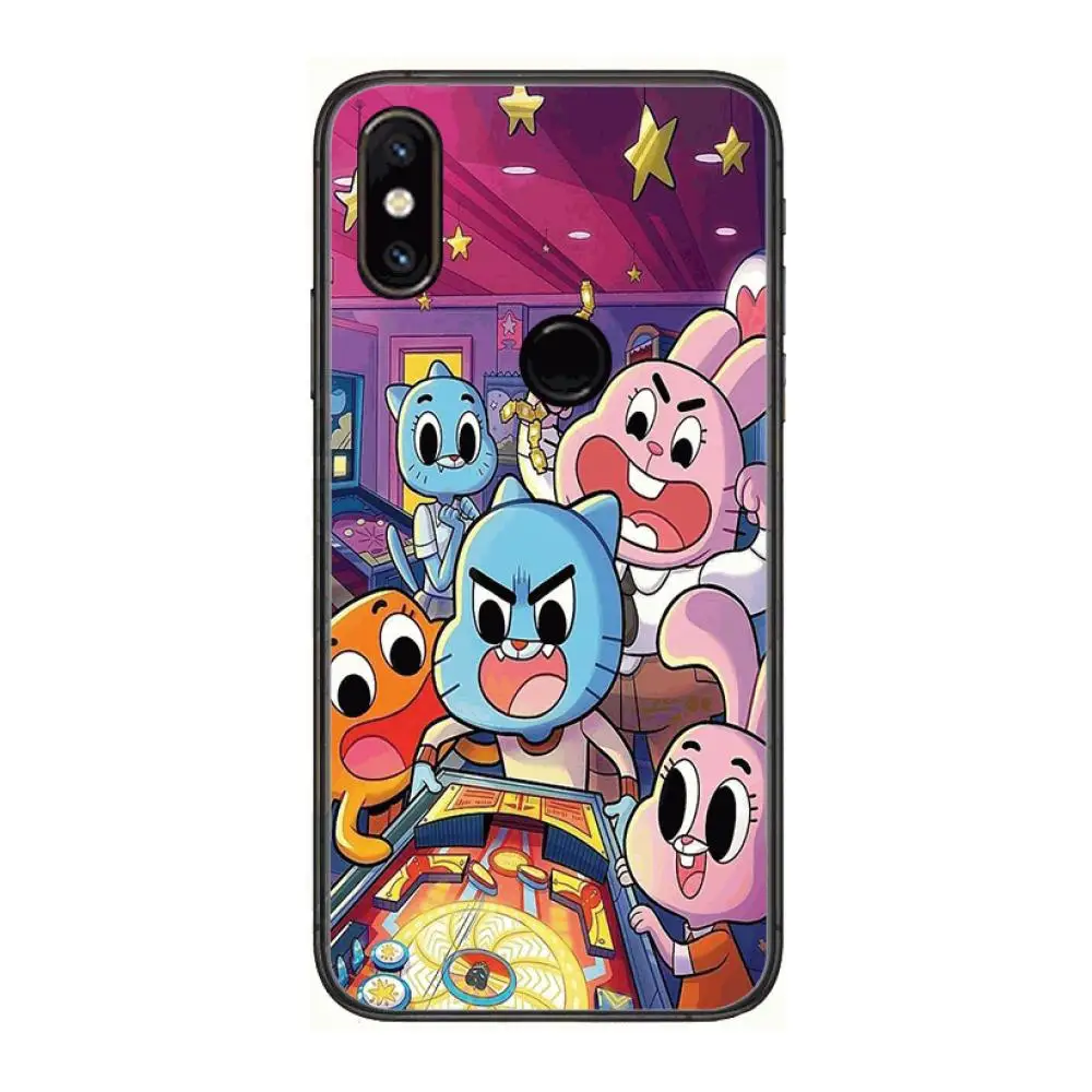 

Popular Gumball Phone Case For xiaomi M2 C3 X3 F2 Lite NFC 6 5 x Poco k30 Pro Anime Black Cover Silicone Back Pretty