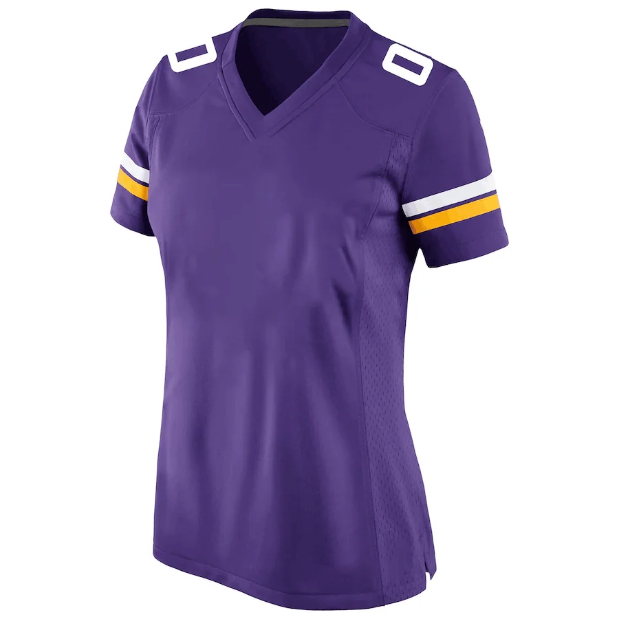 

2021 Women's Vikings Fans Rugby Jerseys Kirk Cousins Adam Thielen Dalvin Cook Fans American Football Minnesota Jersey T-Shirts