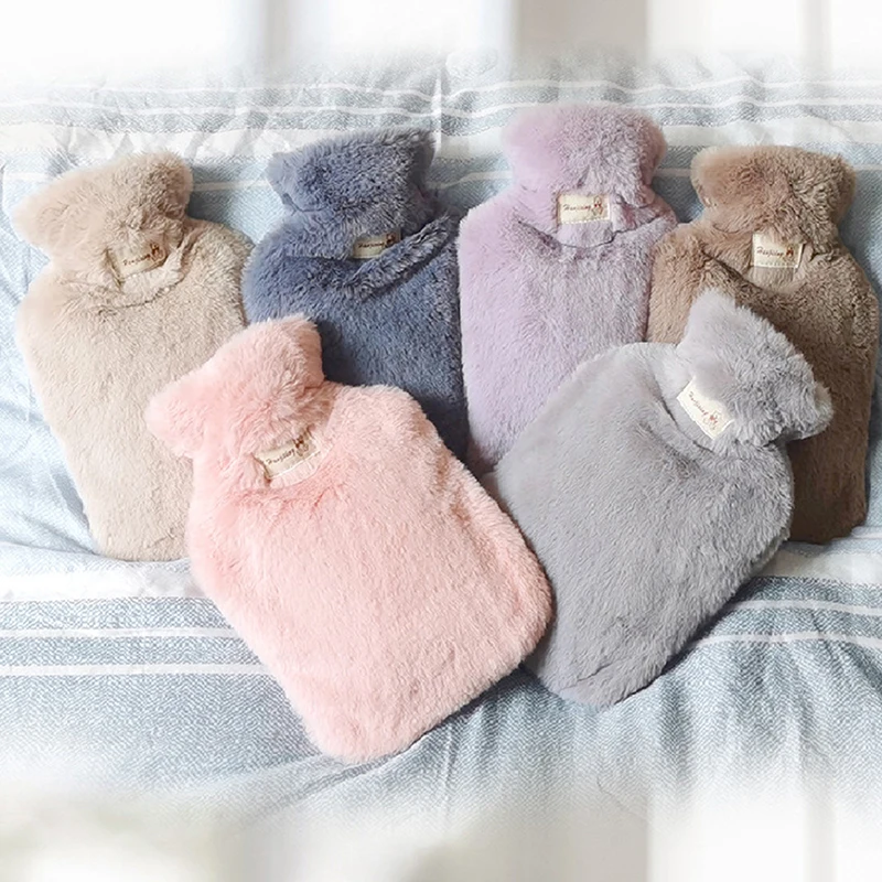 

Winter Portable Plush Warmer Bag Cold Proof Heat Preservation Hot Water Bag