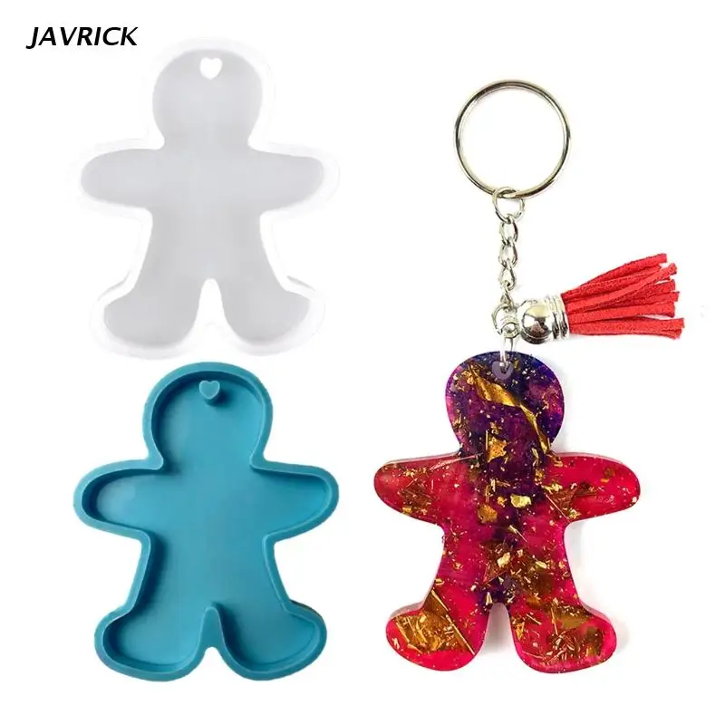 

Силиконовые формы, имбирный человечек, брелок, ремесло из смолы, силиконовая форма, форма для эпоксидной смолы, форма для конфет, изготовлен...