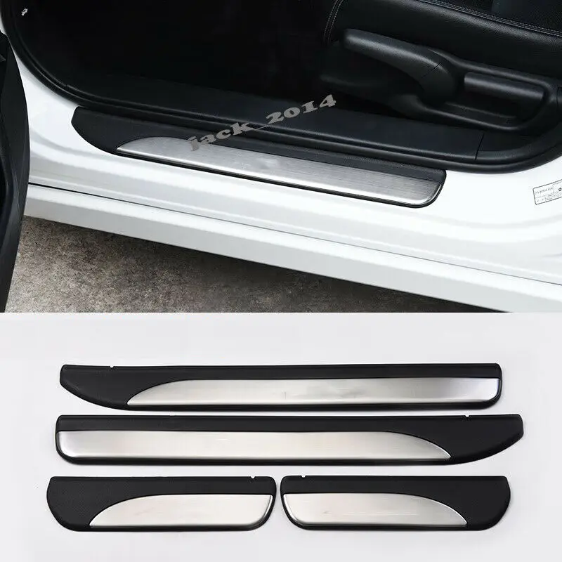 4 шт. внешняя боковая защита дверных порогов обшивка пластины для Honda Accord 9th 2014-2015 -