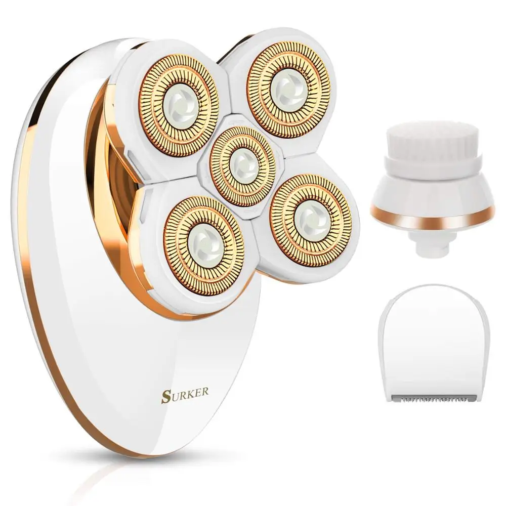 3 в 1 USB перезаряжаемое женское средство для безболезненного удаления волос ног