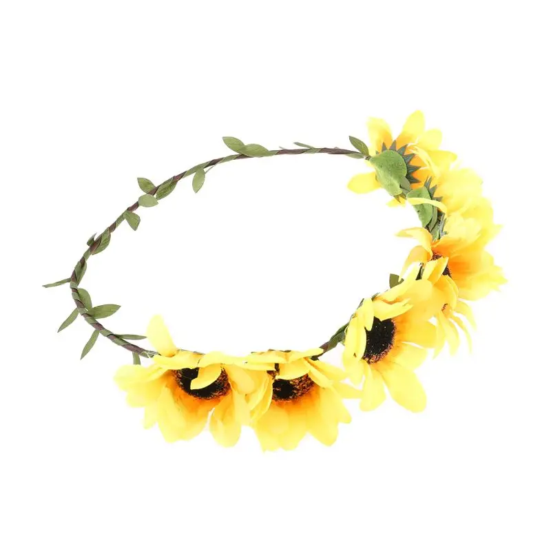 

Sunflower Headband Floral Flower Crown Hair Band Hair Wreath Headpiece