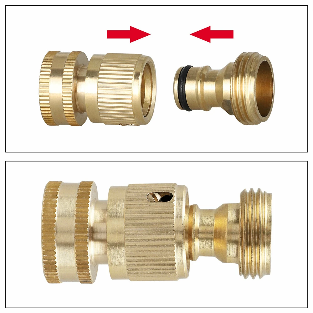 Новый латунный кран для шланга быстрый соединитель адаптер 3/4 дюйма быстрое