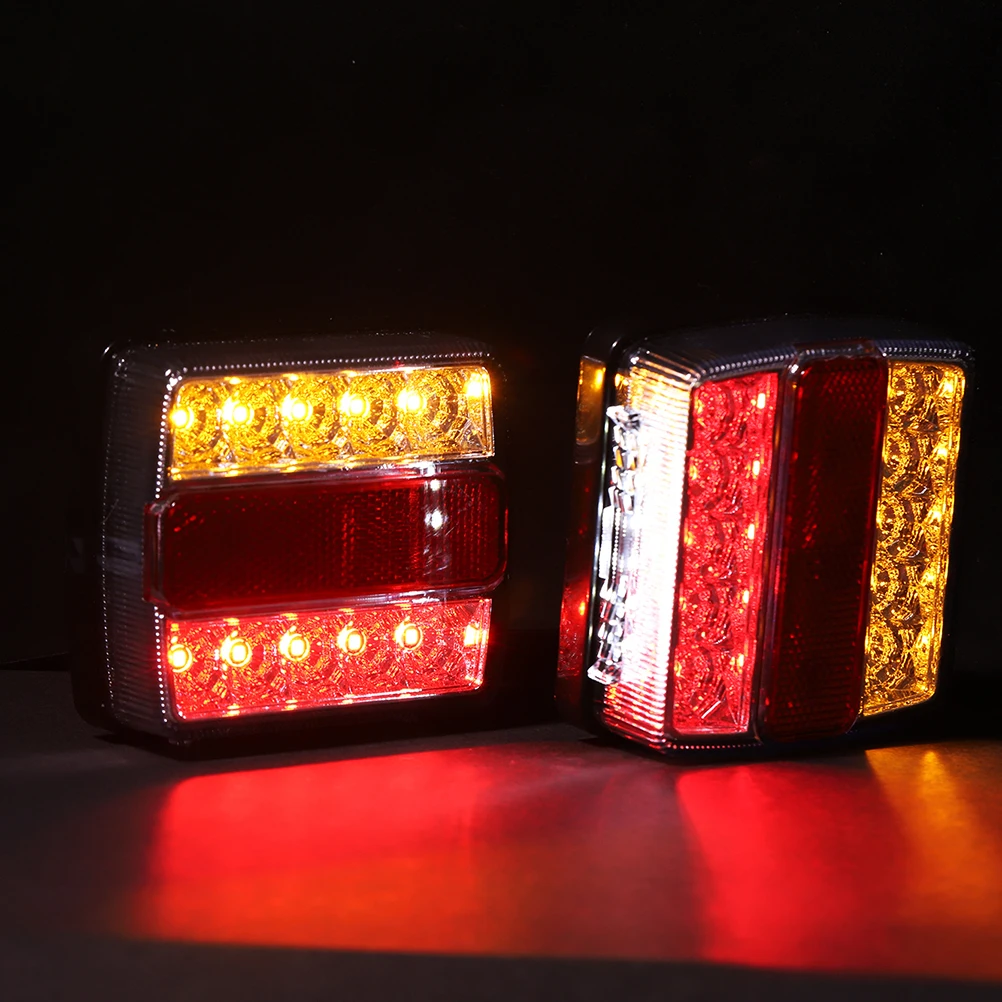 2 шт. 16 светодиодный задний фонарь автомобиля Водонепроницаемый двойной Цвет 12V с